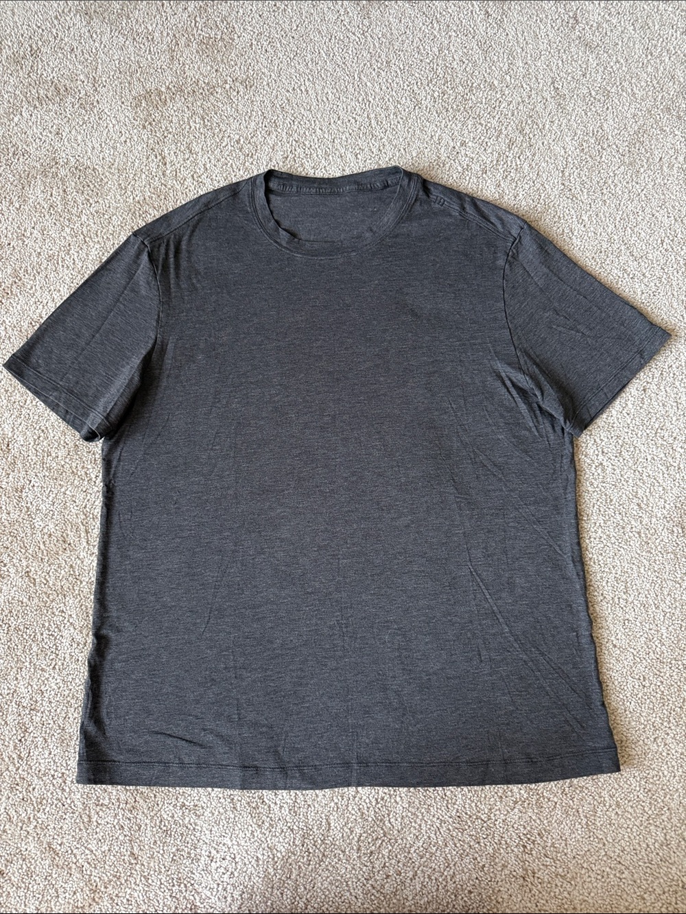 Lululemon Basic Grey Crewneck Short Sleeve T Shirt